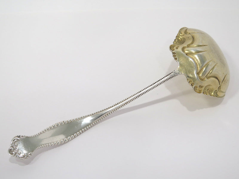 10.25 in - Sterling Silver Gilt Towle Antique Scroll Ladle