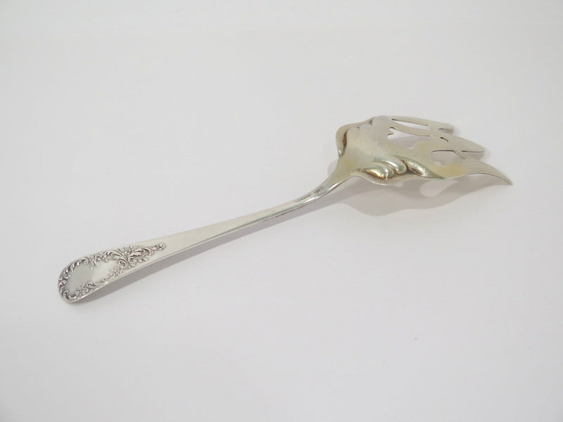 8 1/8 in - Sterling Silver Gorham Antique Openwork Floral Scroll Serving Fork