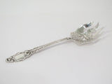 9 3/8 in - Sterling Silver Antique American Floral Serving Fork