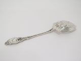 9 3/8 in - Sterling Silver Antique American Floral Serving Fork