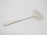 7 5/8 in Sterling Silver S. Kirk & Son Antique Floral Repousse Wide Serving Fork