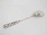 9.25 in - Sterling Silver Antique American Floral Openwork Serving Spork