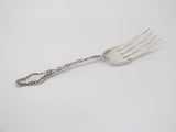 9.25 in - Sterling Silver Durgin Antique Floral Serving Fork