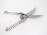 10.5" Sterling Silver Handles Steel Concord Shear Antique Italian Kitchen Shears