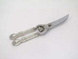 10.5" Sterling Silver Handles Steel Concord Shear Antique Italian Kitchen Shears