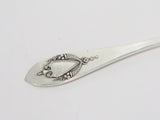 8.5" Sterling Silver Rogers Lunt & Bowlen Antique Shield Cornucopias Pickle Fork