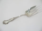 8.75 in - Sterling Silver Whiting Antique Floral Scroll Serving Fork