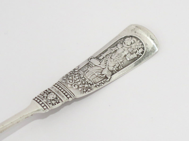 5 7/8 in - Sterling Silver Gorham Antique Fontainebleau Pattern c. 1880 Teaspoon