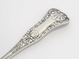 8 5/8 in - Sterling Silver Gorham Antique Floral Queens Pattern c. 1870 Spoon