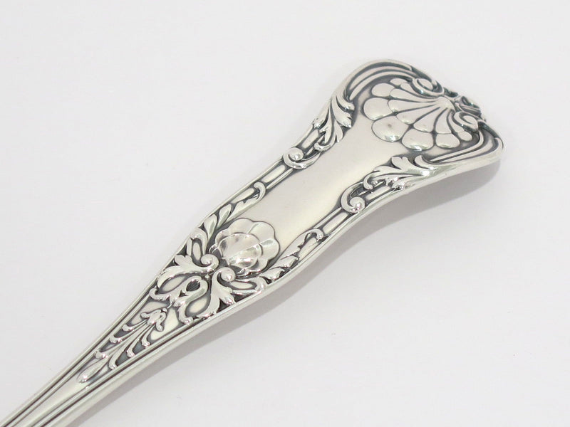 8 5/8 in - Sterling Silver Gorham Antique Floral Queens Pattern c. 1870 Spoon