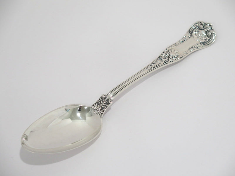 8 5/8 in - Sterling Silver Gorham Antique Floral Queens Pattern c. 1870 Spoon