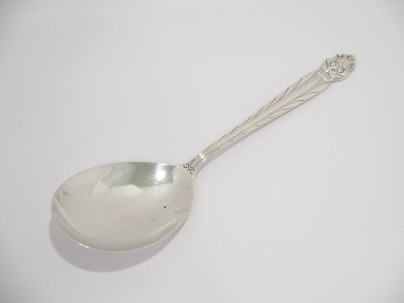 8 5/8 in - Sterling Silver National Silver Co. Antique Floral Serving Spoon