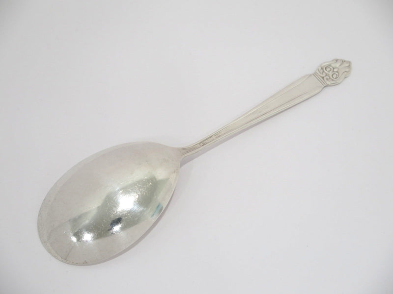 8 5/8 in - Sterling Silver National Silver Co. Antique Floral Serving Spoon