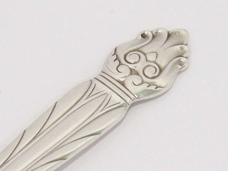 8 5/8 in - Sterling Silver National Silver Co. Antique Floral Serving Spoon