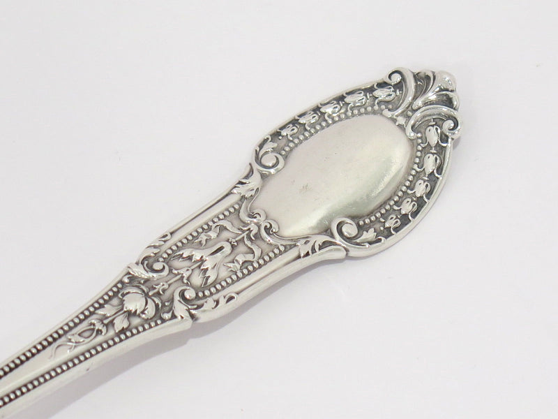 9 in - Sterling Silver Gorham Antique Floral Ornament Serving Spoon