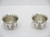 2 3/8 in - Sterling Silver G & S Co. Antique English 1900 Salt & Pepper Cellars