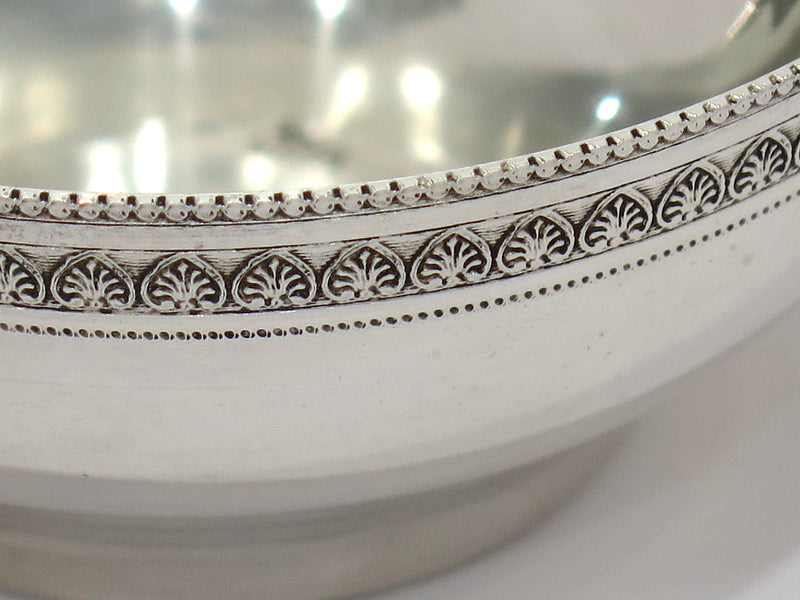 Pair of 5 in - 900 Silver Antique Continental Eagle-Decorated Handle Teacups