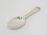 4 in - Sterling Silver Georg Jensen Antique "Pyramid" Pattern Baby Spoon