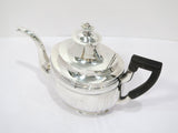 12 in - Coin Silver Wood John Wolfe Forbes, New York Antique c. 1802-1831 Teapot