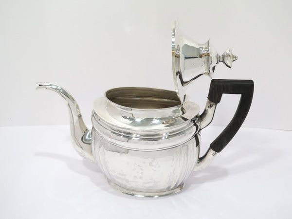 12 in - Coin Silver Wood John Wolfe Forbes, New York Antique c. 1802-1831 Teapot