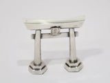 2 3/8 in - Sterling Silver Antique Asian Torii Gate Salt Shaker