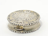 1 5/8 in - European Silver Antique Maria Theresa Thaler Pill Case/Box