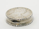 1 5/8 in - European Silver Antique Maria Theresa Thaler Pill Case/Box