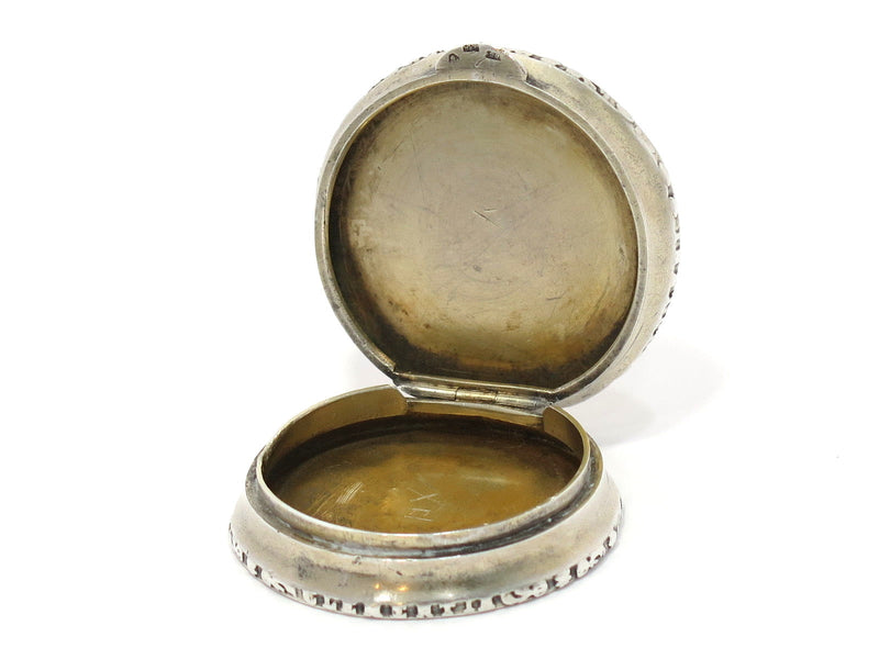 1 5/8 in - European Silver Antique Maria Theresa Thaler Pill Case/Box