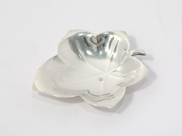 3 1/8 in Sterling Silver Tiffany & Co. Antique Grape Leaf Shaped Candy Nut Dish