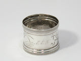 1 5/8 in - Sterling Silver Antique American Floral Napkin Ring