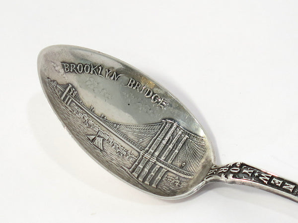 5 7/8 in - Sterling Silver Antique "New York" Souvenir Teaspoon