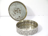 4 7/8 in - Sterling Silver Antique German Cherubs Round Box