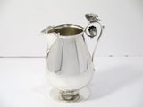 Sterling Silver Clark & Biddle Antique Bird-Decorated Sugar Bowl & Creamer Set