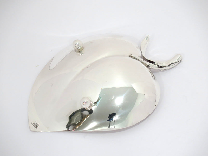 5 7/8 in - Sterling Silver Tiffany & Co. Antique Leaf-Shaped Candy Nut Dish