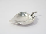 3.5 in - Sterling Silver Tiffany & Co. Antique Leaf-Shaped Candy Nut Dish