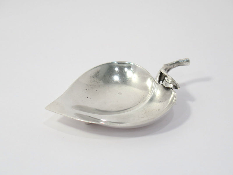 3.5 in - Sterling Silver Tiffany & Co. Antique Leaf-Shaped Candy Nut Dish