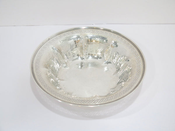 9.75 in - Sterling Silver Meriden Britannia Antique Openwork Bowl