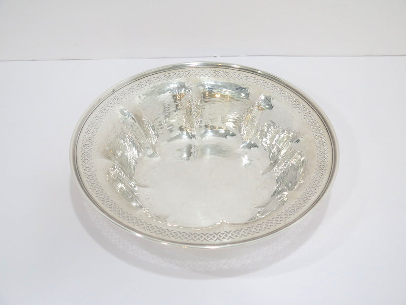 9.75 in - Sterling Silver Meriden Britannia Antique Openwork Bowl