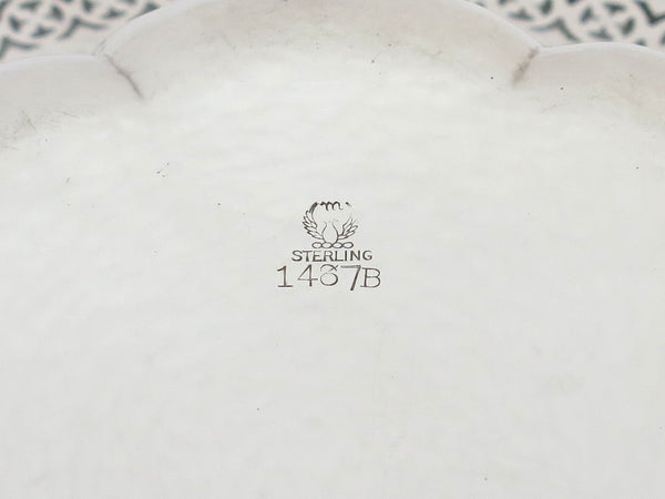 9.75 in - Sterling Silver Meriden Britannia Antique Openwork Bowl