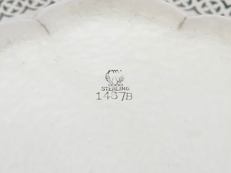 9.75 in - Sterling Silver Meriden Britannia Antique Openwork Bowl