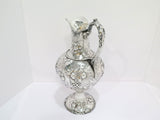 15 in - Coin Silver George Ladd Antique c. 1866 Grapevine Repousse Pitcher