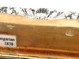 3.25 in European Silver Gilt Interior Antique Austrian c. 1838 Floral Snuff Box