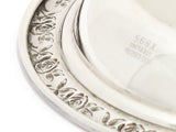 6" Sterling Silver Reed & Barton Antique Rose-Decorated Rim Round Serving Plate