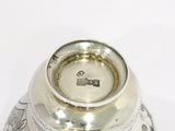 3 5/8 in - 84 Silver Gilt Interior Antique Russian c. 1872 Floral Teacup