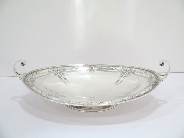 14 in Sterling Silver International Antique "Louis Nouveau" Footed Serving Plate