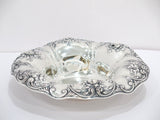 9.75 in - Sterling Silver Gorham Antique Floral Serving Bowl