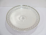 9.5 in - Sterling Silver Tiffany & Co. Antique Art Deco Footed Round Platter