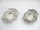 Pair of 5 3/8 in - Sterling Silver Gorham Antique Daffodil Candy Nut Dishes