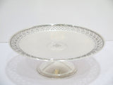 9.5 in - Sterling Silver Tiffany & Co. Antique Art Deco Footed Round Platter