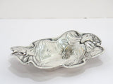 Pair of 5 3/8 in - Sterling Silver Gorham Antique Daffodil Candy Nut Dishes